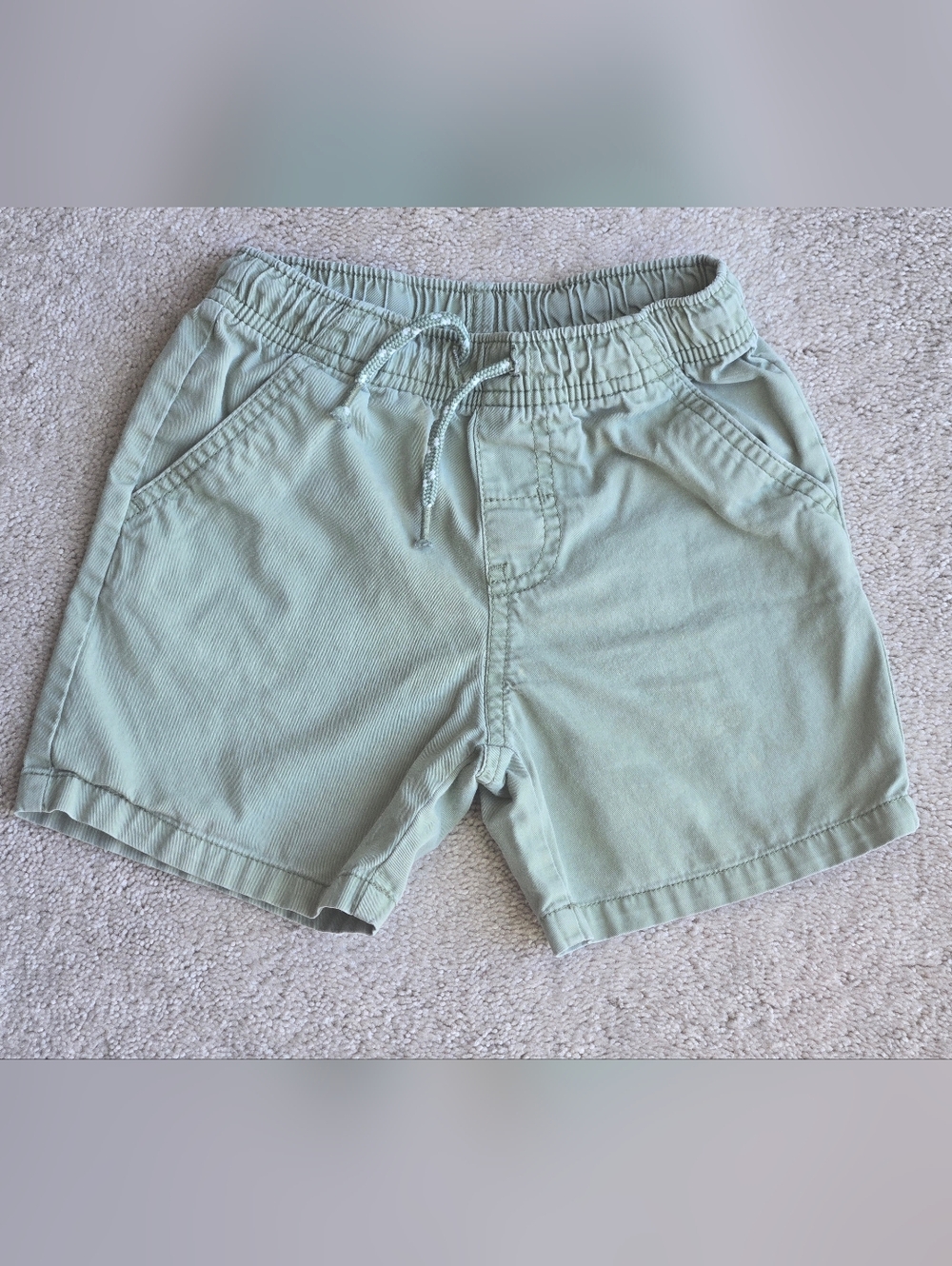 Light Sage Green Drawstring Shorts